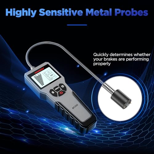 Brake Fluid Tester BF200,High Precision Car Brake Fluid Detector,Hydraulic Fluid/Liquid/Oil Moisture Analyzer with LCD Screen Audible Alarm,DOT3/DOT4/DOT5.1 Tester,Automotive Replacement Level Sensors | Hydraulic Fluid/Liquid/Oil Moisture Analyzer with LC
