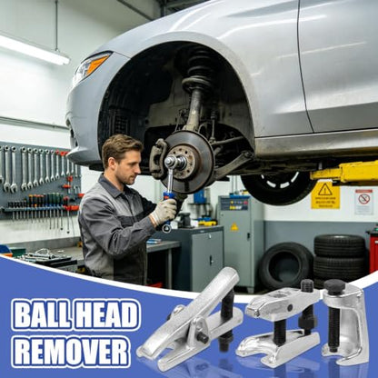 Ball Joint Separator 3-Piece Alloy Universal Automotive Accessories | Car Tie Rod End Remover Ball Joint Puller for Truck RV SUV Sedan Home Garage Workshop Repair