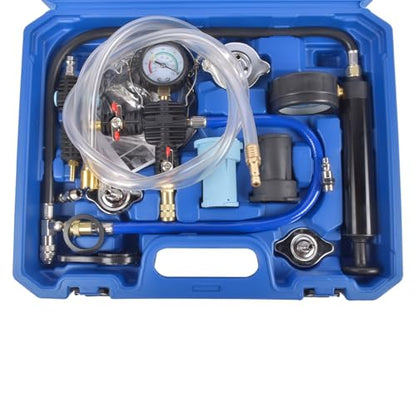Coolant Pressure Tester Kit, 31pc Master Coolant Vacuum Refill Kit with 23 Radiator Adapters, Radiator Cooling System Pressure Tester Kit with Vacuum Pump Vacuum Purge and Refill Tool