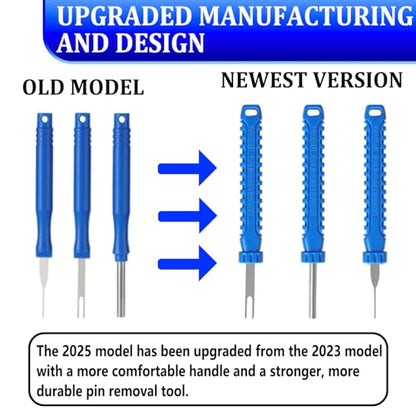 41 Pcs Terminal Pin Removal Tools with Blow-Molded Case - Electrical Pin Removal Tools Automotive Depinning Tool Kit for Automotive & Household Devices Most Connector, Blue - color: blue