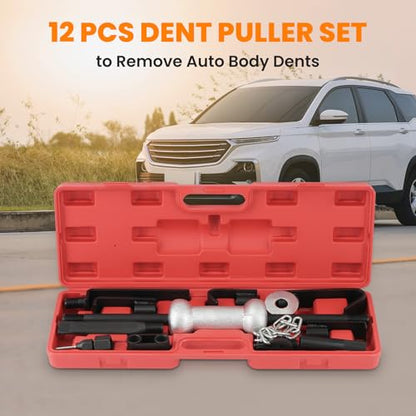 maXpeedingrods 13 Pcs Slide Hammer Dent Puller Set, Automotive Dent Remover, Heavy Duty Auto Body Truck Repair Tool Kit, 10LBS Slide Hammer Puller Set - size: 10LBS