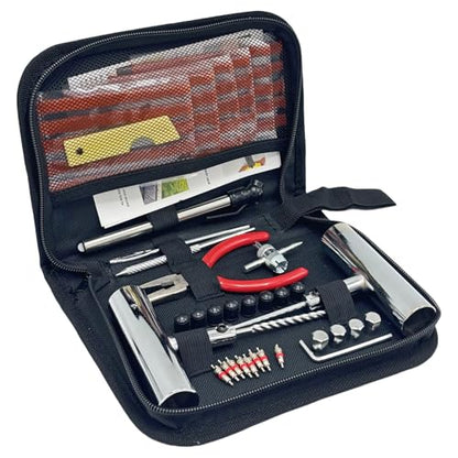 61Pcs Tire Repair Kit, Wheels Quick Seal, Universal Tire Repair Tools for Tire Repair for Car Truck Tractor Trailer Motorcycle - size: 61pcs