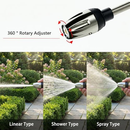 Pressure Washer Gun, Garden Hose Nozzle Fits 3/4" Garden Hose, Leak-proof Handheld High Pressure Spray Wand for Cars & Patios, with Foam Cannon, Heavy-Duty Storage Bag and Multi-Adapter Kit