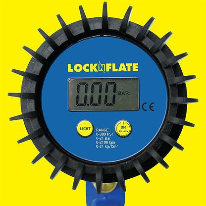 LockNFlate Tire Inflator/Deflator with Digital Gauge