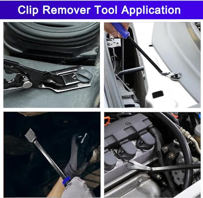13 Pcs Precision Pick and Hook Set with Scraper, Clip Pliers | Fastener Remover & Magnetic Telescoping Tool Kit for Remove Automotive Electronics Maintenance Hoses Gasket Hand Pick Up Tool - color: blue1