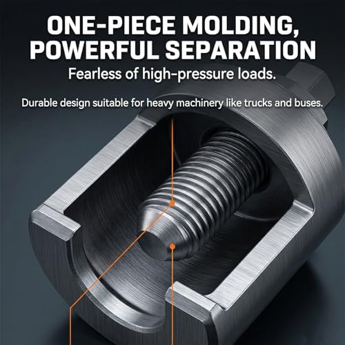40mm Truck Ball Joint Separator, Heavy Duty Ball Joint Removal Tool | Forged manganese steel, suspension repair, 40 mm One-Piece Universal Ball Joint Puller,trucks, buses, construction equipment
