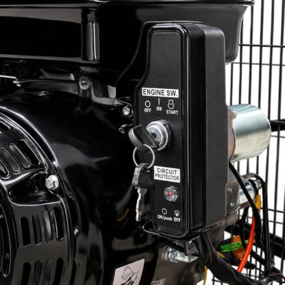 XtremepowerUS 13.0HP Horizontal Air Compressor Tank 30 Gallon Tank Gas-Powered 3-Cylinder Service Truck Mount Workshop, Construction Sites, Machinery