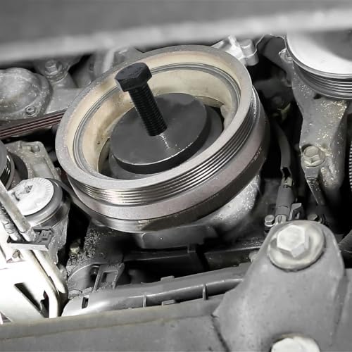 For GM 25264/551141 Harmonic Balancer Puller and LS Harmonic Balancer Installer Fit for GM 1997-UP V8 LS1 LS2 LS3 LS4 LSX LSA LS6 LQ4 LQ9 Crank Pulley Puller and Installer Set for GM LS LT Engines