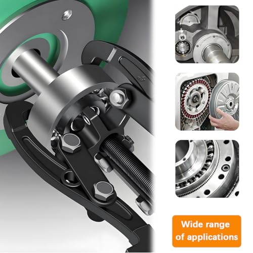 Car 3 Jaw Inner Bearing Puller, 6" Heavy Duty Pilot Gear Extractor Wheel Bearing Pulling Tool with Reversible Jaws, Internal External Gear Pulley Removal Tool for Motorcycle RV SUV - size: 6Inches