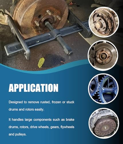6980 Drum and Rotor Puller, Drum Brake Hub Puller for Removing Hub Drums, Rotors, Drive Wheels, Gears, Flywheels, Pulleys