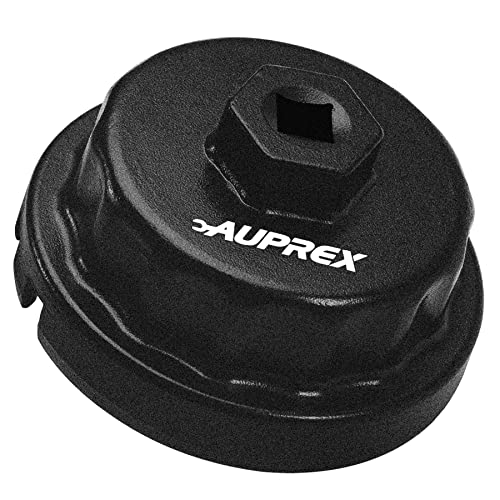 AUPREX Aluminum Oil Filter Wrench for Toyota Camry, Lexus, Tundra, 4Runner, Highlander, RAV4 and More, 64mm 14 Flutes, Black - size: For Lexus, Camry, 4Runner