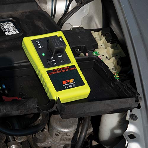 Performance Tool 3009 Compact Cordless Automotive Relay Tester for 12 Volt 4 and 5 pin relays and More - style: Cordless Relay Tester