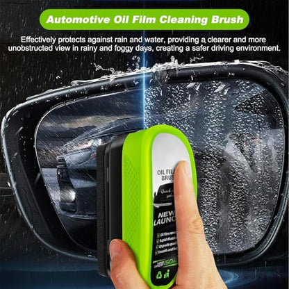 3 Pack Automotive Clear Vision Windshield Cleaner, Oil Film Cleaning Brush for Car Windows, Clear Vision Glass Cleaner Car Windshield Cleaner Tool Improving Windshield Clarity & Visibility