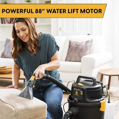Vacmaster VK609PFR 0201 6 Gal 5.5 PHP 3-in-1 Wet/Dry/Upholstery Shampoo Vac - size: 6-Gallon