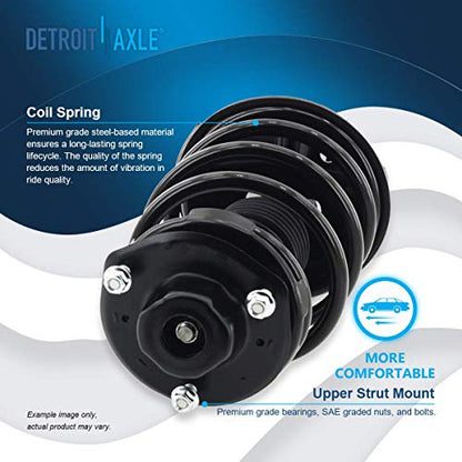 Detroit Axle - Front Struts for Toyota Camry Solara Avalon Lexus ES300, 2 Ready Struts with Coil Spring Assembly Replacement Suspension Ready Struts Shocks - size: 271678_271679/Pair