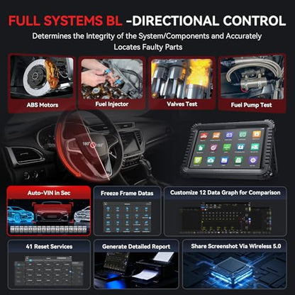 iCarsoft CR Ultra P Bidirectional Scan Tool with ECU Coding Topology Map 41+ Resets, All System Automotive Diagnostic Scanner, Upgraded Ver. of CR Ultra, Full Active Test/CANFD/DoIP/3Years Free Update