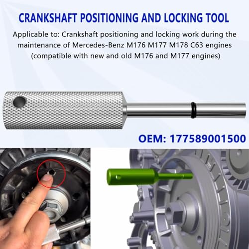 KTPROT 34Pcs Engine Timing Tool for Mercedes-Benz Maybach M176 M177 M178 | For Mercedes-Benz Maybach S560L M177 M178 M176 4.0L AMG C63 C63S V8 Engine W177589014000 W177589001500 W177589012100