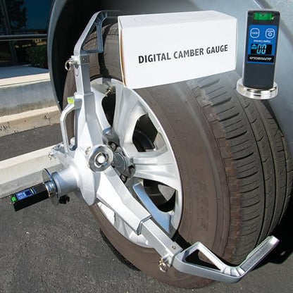 AutoSolo Digital Camber & Castor Alignment Gauge - Precision Wheel Alignment Tool Camber Gauge with LCD Display & Magnetic Base for Car, Truck, RV & SUV