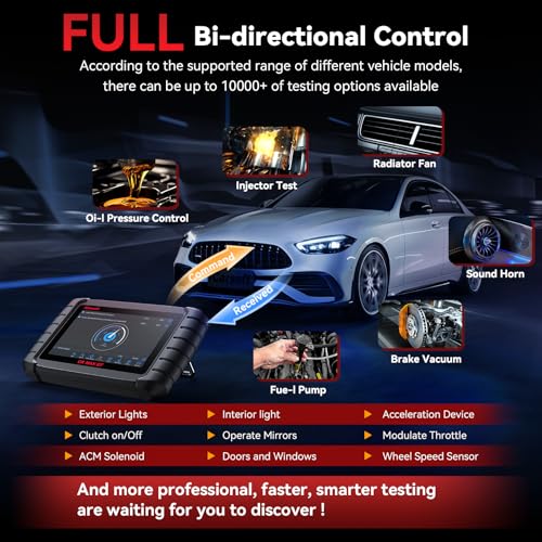 iCarsoft CR MAX 2026 Ver Bidirectional Scan Tool All System Diagnosis 50 Services Full Active Test OBD2 Scanner Diagnostic Tool Car Code Reader ECU Coding AUTOVIN CAN FD Lifetime Free Update - size: CR MAX 2026 Version