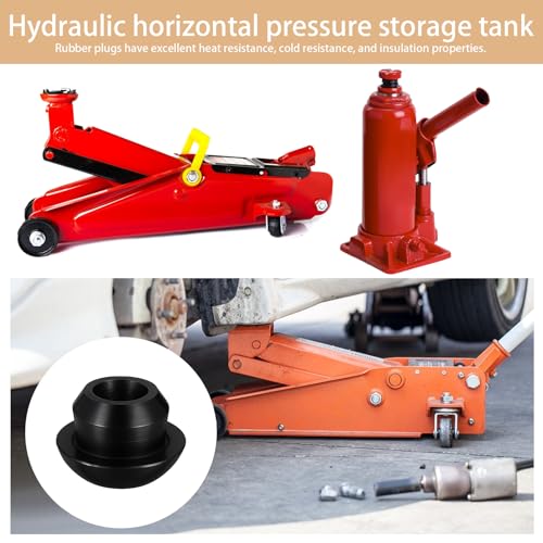 12 PCS Hydraulic Jack Oil Plug, Rubber Hydraulic Oil Filler Plug Bung Floor Jack Parts for Automotive Reservoir Fill Hole