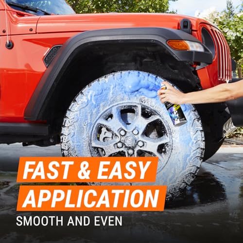 Armor All Wheel and Tire Cleaner and Tire Shine Kit, Heavy Duty Car Wheel Cleaner, Extreme Tire Shine Spray and Wash Brush - 3 Count - style: Heavy Duty Wheel Cleaner & Tire Shine Kit