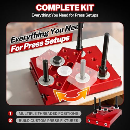 BILITOOLS Bearing Press Kit & Universal Press Support Block Plate Kit