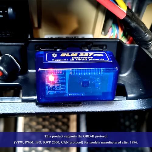 2 PCS ELM327 OBDⅡ Car Auto Diagnostic Scanner, Professional Auto Bluetooth Scan Tool Engine Fault Code Reader, Portable Vehicle Interface Adapter Check Engine Light Code Reader - color: 2 PCS