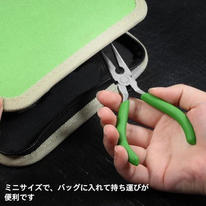 Long Nose Pliers with Wire Cutter - 5-Inch Needle Nose Pliers with Small Serrated Jaws - style: Long Nose Pliers