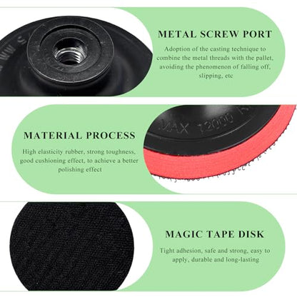 Glass Polishing Kit, Car Windscreen Scratch Removal Tool Repair Set with Cerium Oxide Powder, Felt Buffing Pad Wool Polishing Kit for Glass Window Windshield, Car Accessories