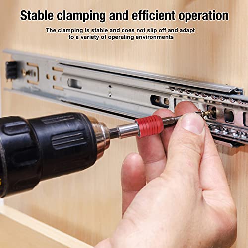 Mwellewm Drill Bit Extension Set, 4Pcs Magnetic Drill Screwdriver Bit Holder Bar Chuck Adapter Extender 1/4 inch Hex Quick Release Bit Holder for Impact Driver Screws Nuts Drill (Pack of 2) - size: One Size (Pack of 2)