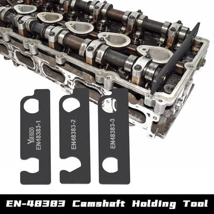 3Pcs Camshaft Retaining Aligning Tool Kit, Compatible with GM Opel Saab Cadillac Buick Chevrolet 2.8L 3.0L 3.6L Engine, Replace EN-48383 EN-46105 - size: 3pcs with case