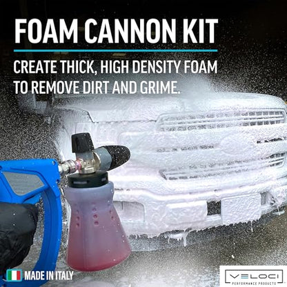 MTM Hydro Ultimate PF22.2 Foam Cannon Gun Kit for Pressure Washer, High Pressure Foam Power Washer Attachment, Foam Lance for Auto Detailing, Car Washing, Boats, Roofs, Adjustable Commercial Grade