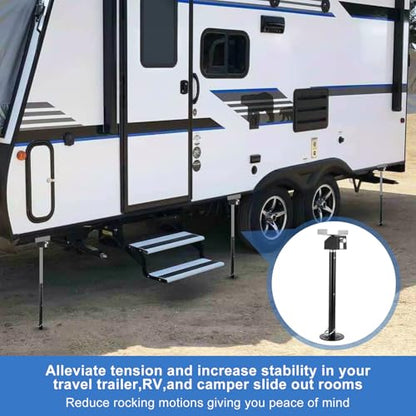 Garvee RV Slide Out Support Jacks (Set of 4) - 20,000lb Heavy Duty Rv Stabilizer Jacks Support, 21"-49" Quick-Lift Adjustable - Power Drill & Hand Crank Compatible for Campers, Travel Trailers & RVs - size: 4 Pack