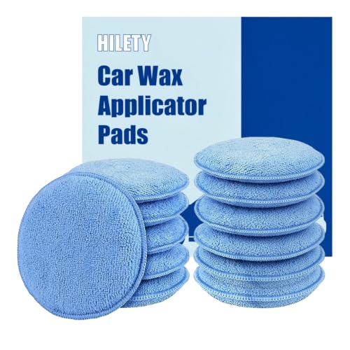 Car Wax Buffing Pads, 6PK Microfiber Wax Applicator Pads, Versatile Sponge Pads for Polishing and Cleaning, No Scratches Detailing Supplies for Car, 5-Inch