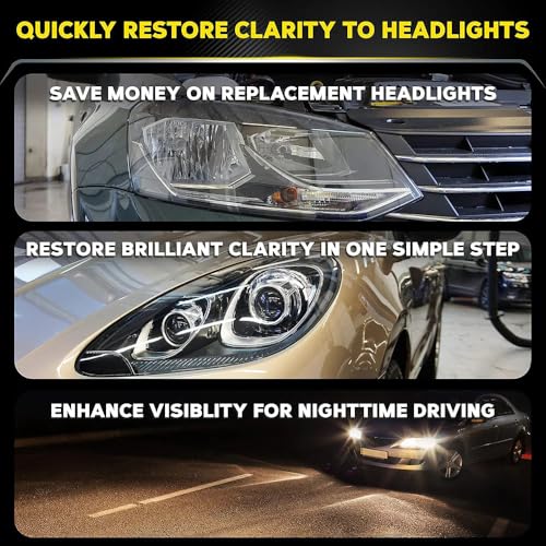 Meguiar's PlastX Clear Plastic Polish, Headlight Restoration Polish, Plastic Cleaner & Scratch Remover, Restores Clarity, Removes Yellowing, Oxidation & Cloudiness, 10 Oz (Pack of 6) - size: 6 Pack