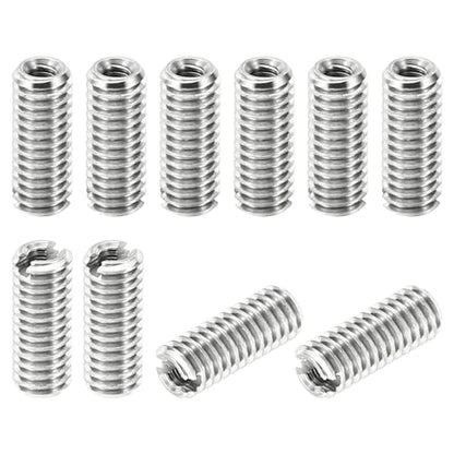 PATIKIL Thread Adapters Sleeve Reducing Nut, 10 Pcs M4x0.7 Male to M2x0.4 Female Repairing Insert Nut Screw Reducer Stainless Steel Fastener 10mm - size: M2xM4x10mm