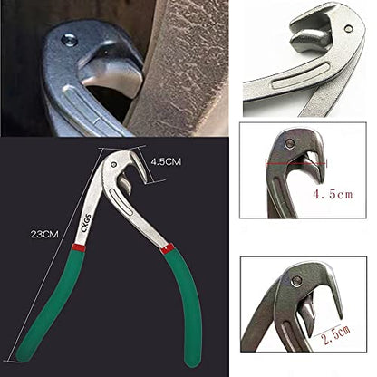 CXGS Paintless Dent Repair Kit Car Door Fender Edge Repair Tool Auto Body Pliers Heavy Duty Car Door Panel Fix Tool Portable Metal Crimp Vise Car Fender Panel Leaf Edge Pliers Repair Tools Green - color: Green