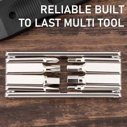 Bike Repair Tool Kit-Co2 Inflator Kits with Co2 Cartridges,8 in 1 Multi Tools, Tire Tube Patches & Tire Levers Included- Bike Maintenance Emergency Repair Tool Kit
