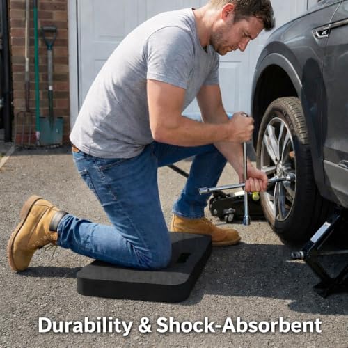 Gardzen 3 Pack Extra Thick Kneeling Pad for Gardening Work, 1.5 Inch Soft NBR Foam Knee Cushion Bathing Baby, Large Smooth Kneeler Mat Yoga Exercise, 18x11, Black - size: 3 Pack