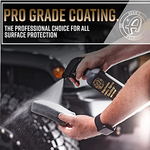 Adam's Advanced Graphene Ceramic Spray Coating Kit - 18+ Months Sprayable Graphene Oxide Ceramic Coating for Cars, Boats, RV's & Motorcycle - Adds Extreme Gloss, Depth, Shine & Protection - style: Advanced Combo Kit