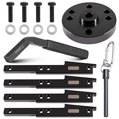 3163021 Cam Timing Tool Kit+3163530 Engine Brake Adjustment Tool 7MM for Cummins ISX QSX X15 Engine 2007-2017 with Injector Cam Puller Carrying Case Replaces 3163069 3163020 Heavy Duty Steel (15 PCS)
