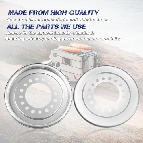 300-318 Steer Auto Wheel Balancer Fit for Dodge/Ford/Centramatic Wheel /8 Bolt Wheels 3/4 and 1 ton Single Rear Wheel (GM 1995 and Older), 4 Balancers Included 300318