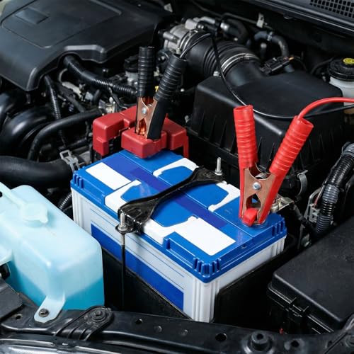 Battery Charger Clamps, 100A Insulated Battery Cable Clamps, Heavy Duty Alligator Clips Replacement, Metal Spring Loaded Jumper Clip for Car Automotive Vehicle Boat Charging and Testing Batteries