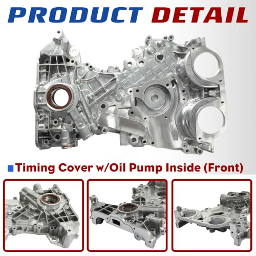 1.4L Head Gasket Set Timing Chain Kit &Timing Chain Cover w/Oil Pump Inside | Fit For 1.4LChevy Sonic/Cruze/Trax 2011-2020 Buick 1.4L Encore 2013-2017 OE#25199424 HS26540PT-1 - size: Head Gasket +Timing Chain Kit+Timing Chain Cover