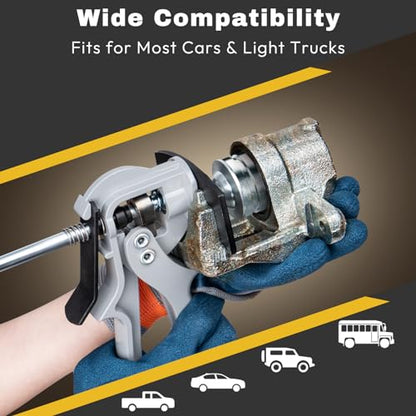 Craimil Speedy Brake Pad Spreader,24300 Brake Caliper Compression Tool, Disc Brake Pad Spreader Compatible with Most Cars and Light Trucks (24300) - size: 24300