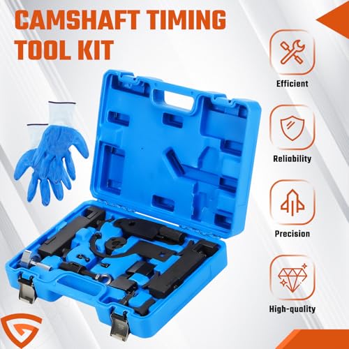 Camshaft Alignment Tool Kit Fit for Land Rover Jaguar Discovery 4 Range Rover Sport V8 5.0L V6 3.0L, Engine Timing Tool with Fuel Pump, Fuel Injector Remover Tool, 303-1445, 303-1448, 303-1452