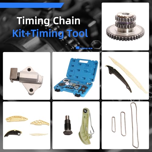 Timing Chain Kit+Timing Tool, For Audi A1/A3/A4/A5/A6/A7/TT Q5 1.8L/2.0L 2014+ | For Volkswagen Passat/Jetta/Golf/Beetle/Polo 1.8L/2.0L 2014+, For EA888, #OE 06K115225L, 06H105209AT, 06K109469N