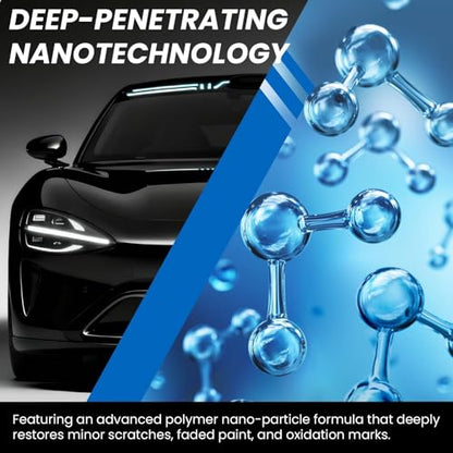Reusable Nano Magic Cleaning Cloth, Scratch Remover for Vehicles, Nano Sparkle Car Polish for Car Paint & Scratch Repair, Swirl & Water Spots Remover, Repair Scratch