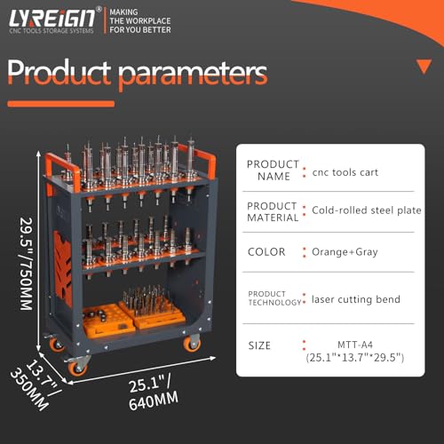Mobile CNC Tool Storage Cart, CNC Tool Holder Utility Carts with Wheels, CNC Trolley is Suitable for Warehouses Storehouse Factory Garage - size: CAT/BT40-28CAP