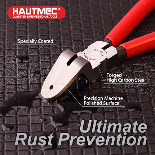 HAUTMEC 7 inch Panel Clip Removal Pliers Multifunction Flush Cut Pliers for Rivet and autobody tools and equipment HT0317